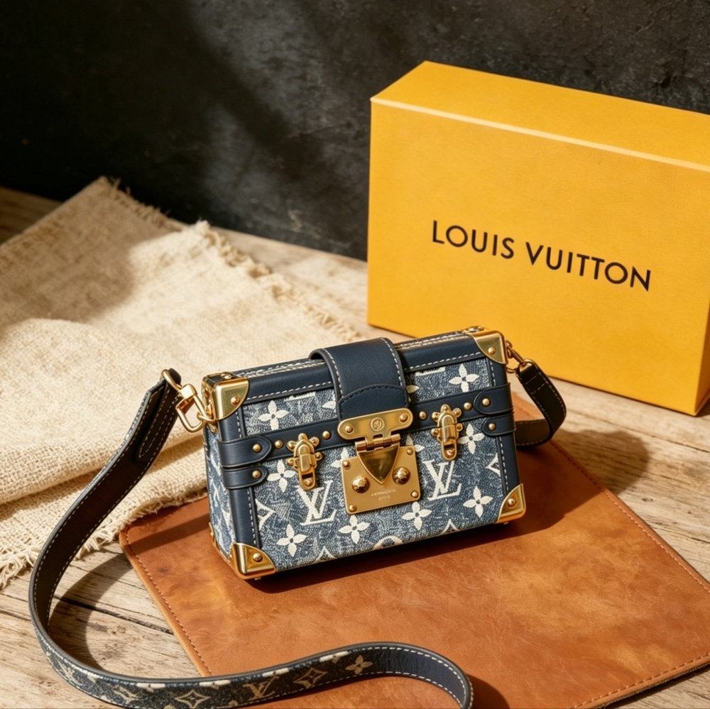 Louis Vuitton Petite Malle Monogram Jacquard Denim - Picture 6 of 7